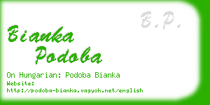 bianka podoba business card